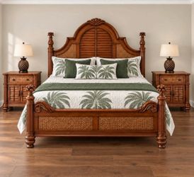 Tommy Bahama Style Tropical Wood 5-Piece Bedroom Set