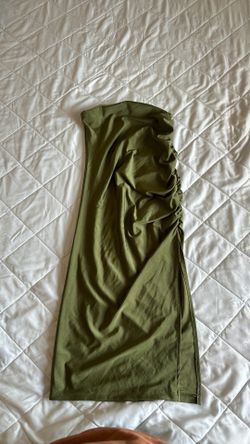 Xs green strapless dress