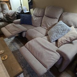 Double Recliner Couch