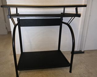 Black Metal Stand Desk