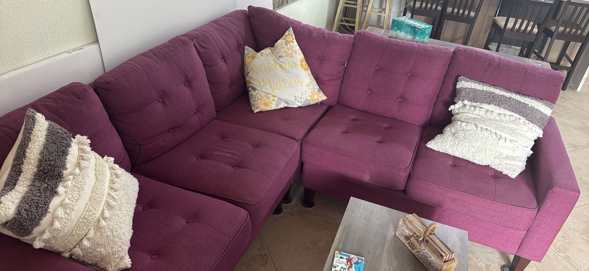 Purple Small Couch