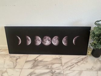 Moon phases wall art