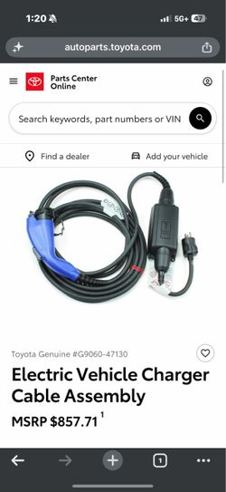 Electric Vehicle Charger Cable Assembly