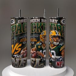 Green Bay Packers Tumbler with Straw