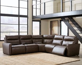 ModZ Chocolate 5-Pc Power Reclining Sectional (Online Special Price)