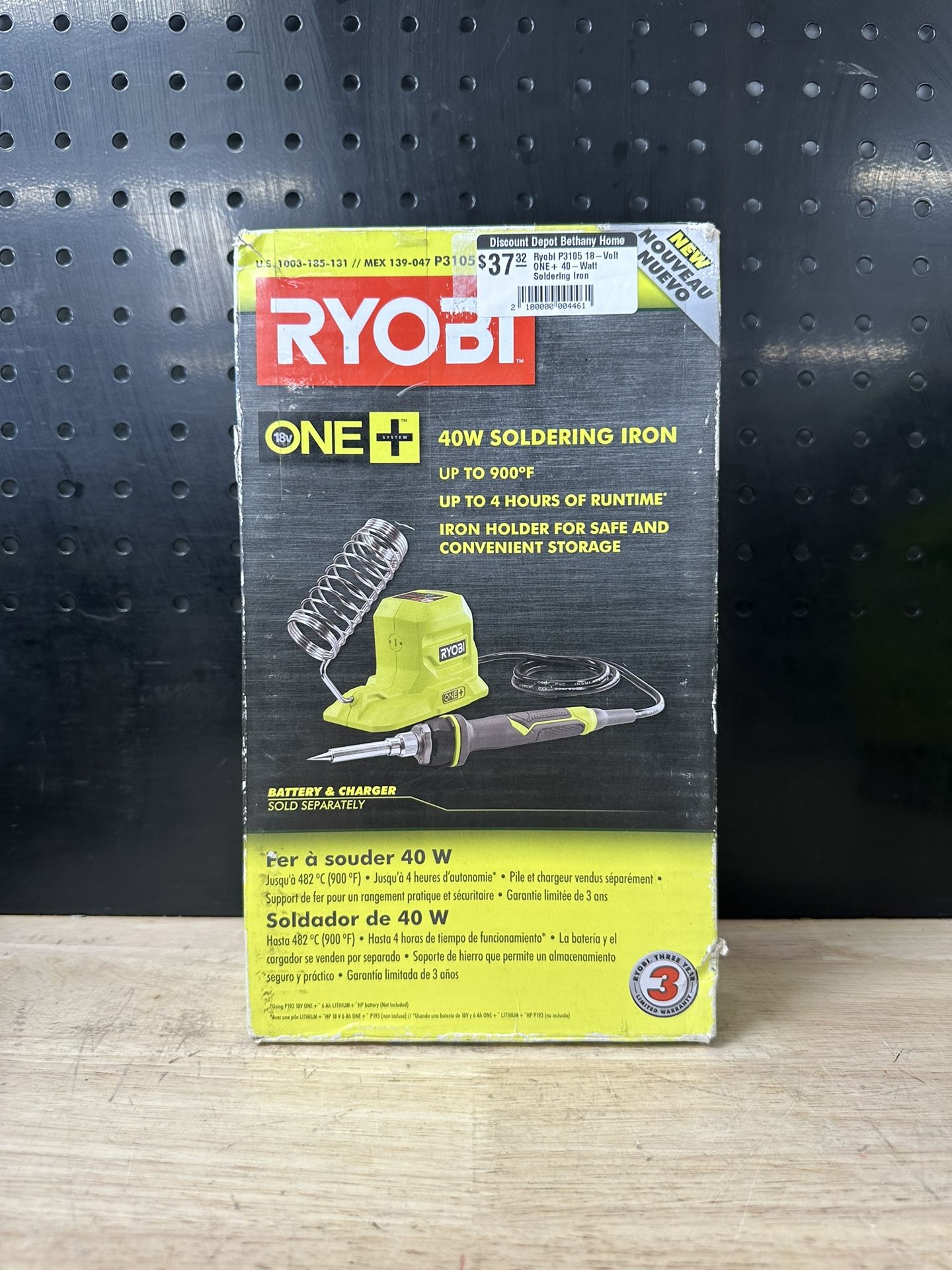 RYOBI ONE+ 18V 40-Watt Soldering Iron (Tool-Only)