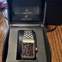 JACOT STERLING SILVER MENS WATCH