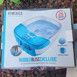 New Bubble Bliss Deluxe Foot Bathwith Massage