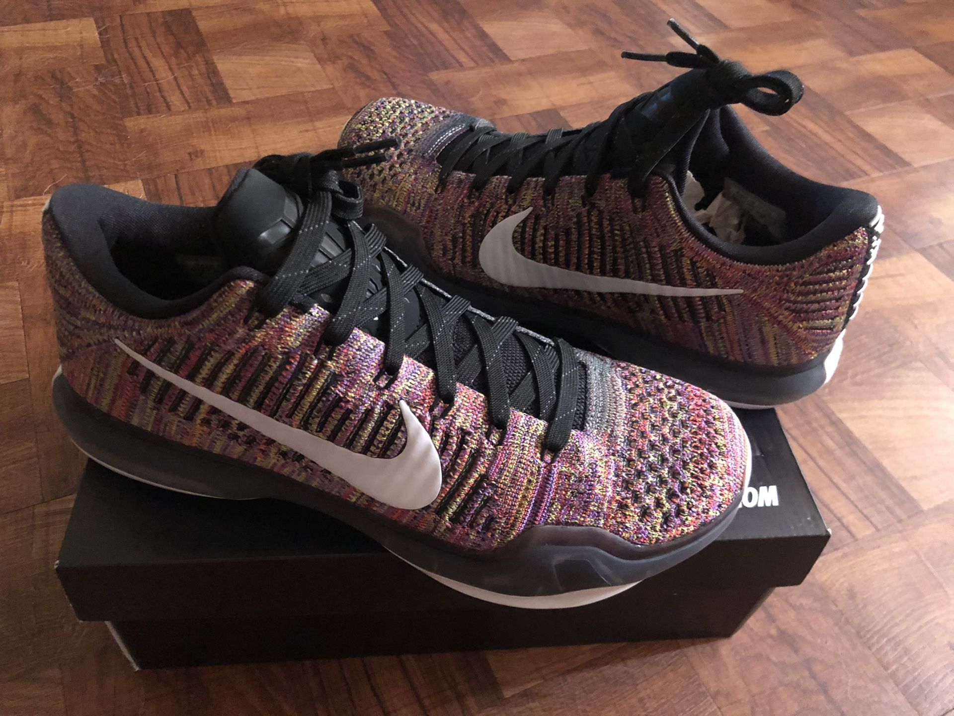 Kobe X 10 Elite Low ID Multi Color Size 10 Rare