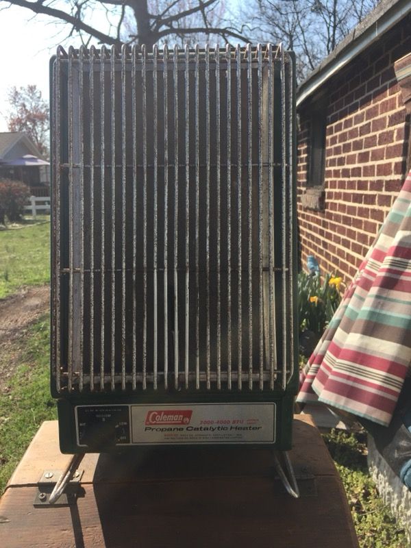 Old 1960s Coleman propane heater