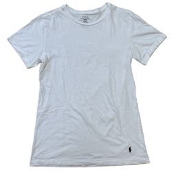 Polo Ralph Lauren Men’s Casual White T-Shirt Blue Pony Short Sleeve Tee Size M
