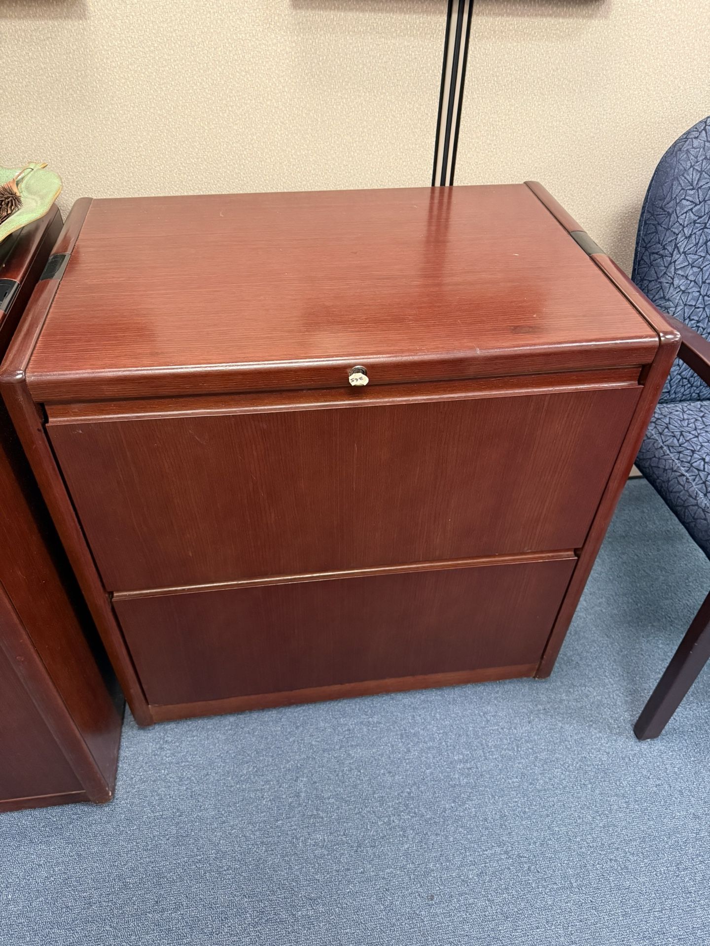 Wood File Cabinet 