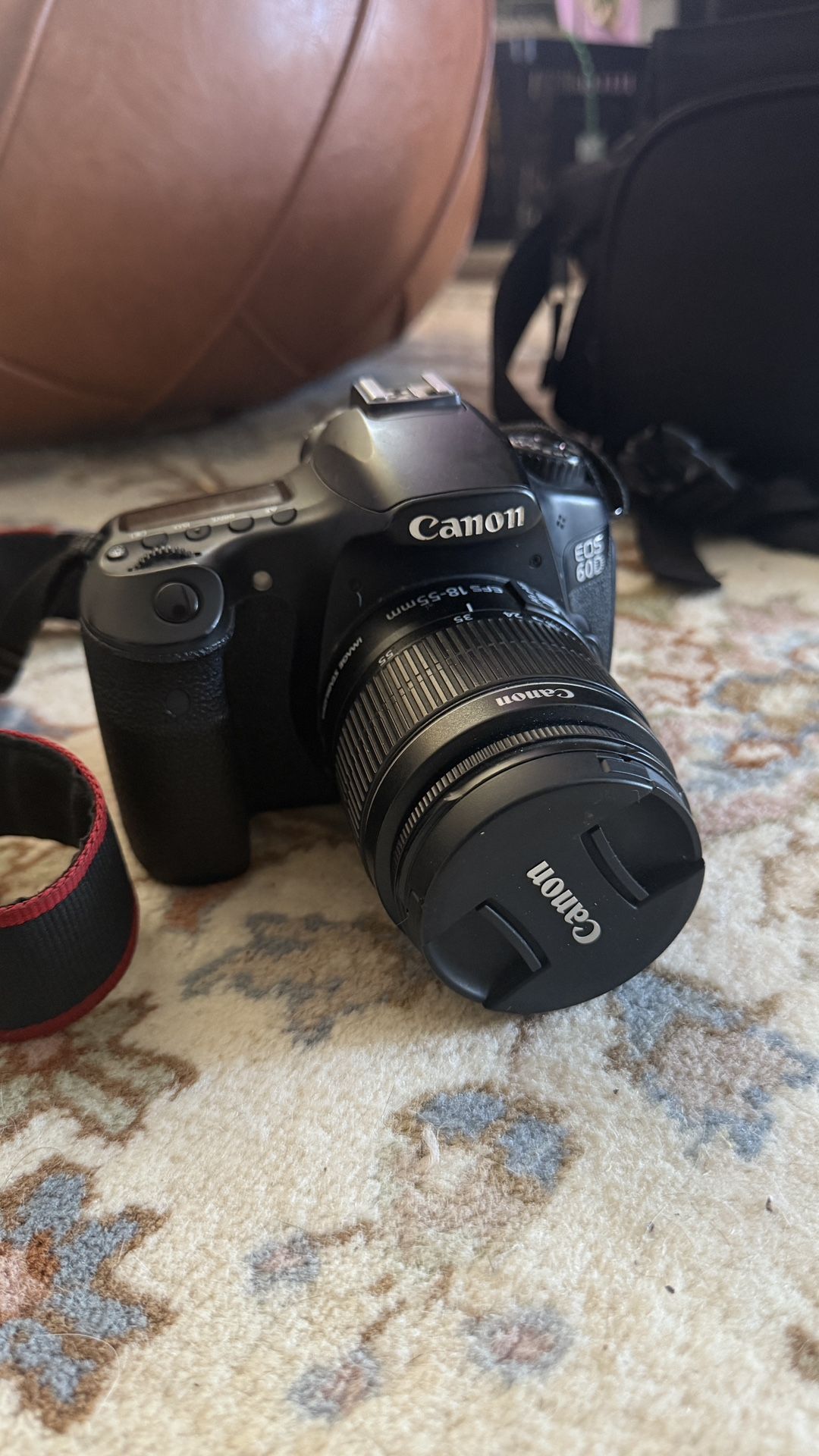 Canon EOS 60D camera kit with lenses and bag