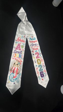Graduation sash  Embroidery
