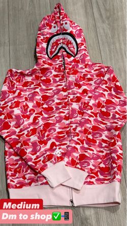 BAPE Hoodie Pink Camo Medium