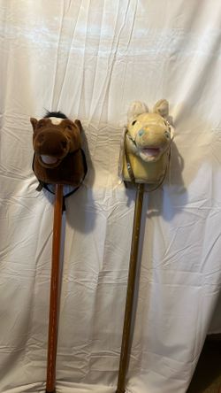 Vintage horse on sticks