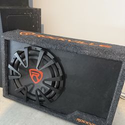 Rockville 12 inch sub and box rws series