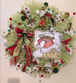 Grinch Christmas wreath