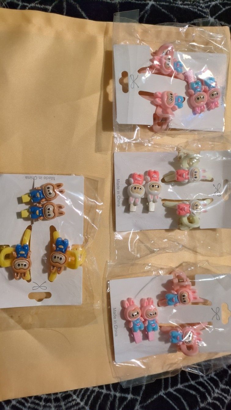 Labubu Hair Clip Set