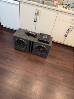 2 12 inch subwoofers and amp