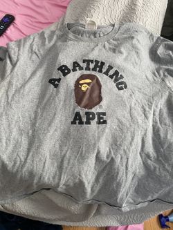 Grey bape shirt 2XL
