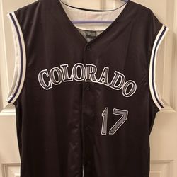 Todd Helton #17 Colorado Rockies Promotional Sleeveless Jersey (One Size fits all) 