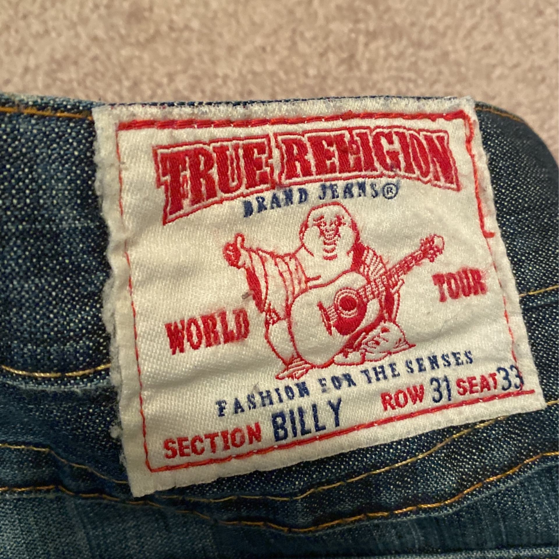 True Religion Jean Size 31 (row 31 Seat 33)