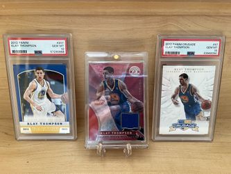 Klay Thompson Rookie-Year Lot – 3 Cards w/ 2 PSA 10