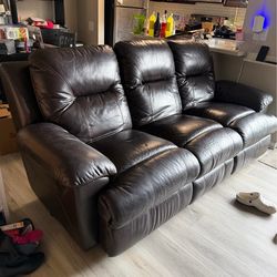 Brown Leather Couch