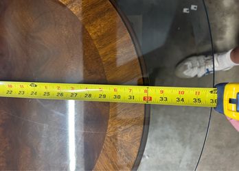 36 inch glass table top