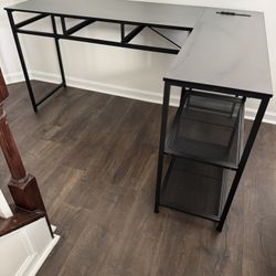 L Shaped Computer Desk With Draws 61 Inches
