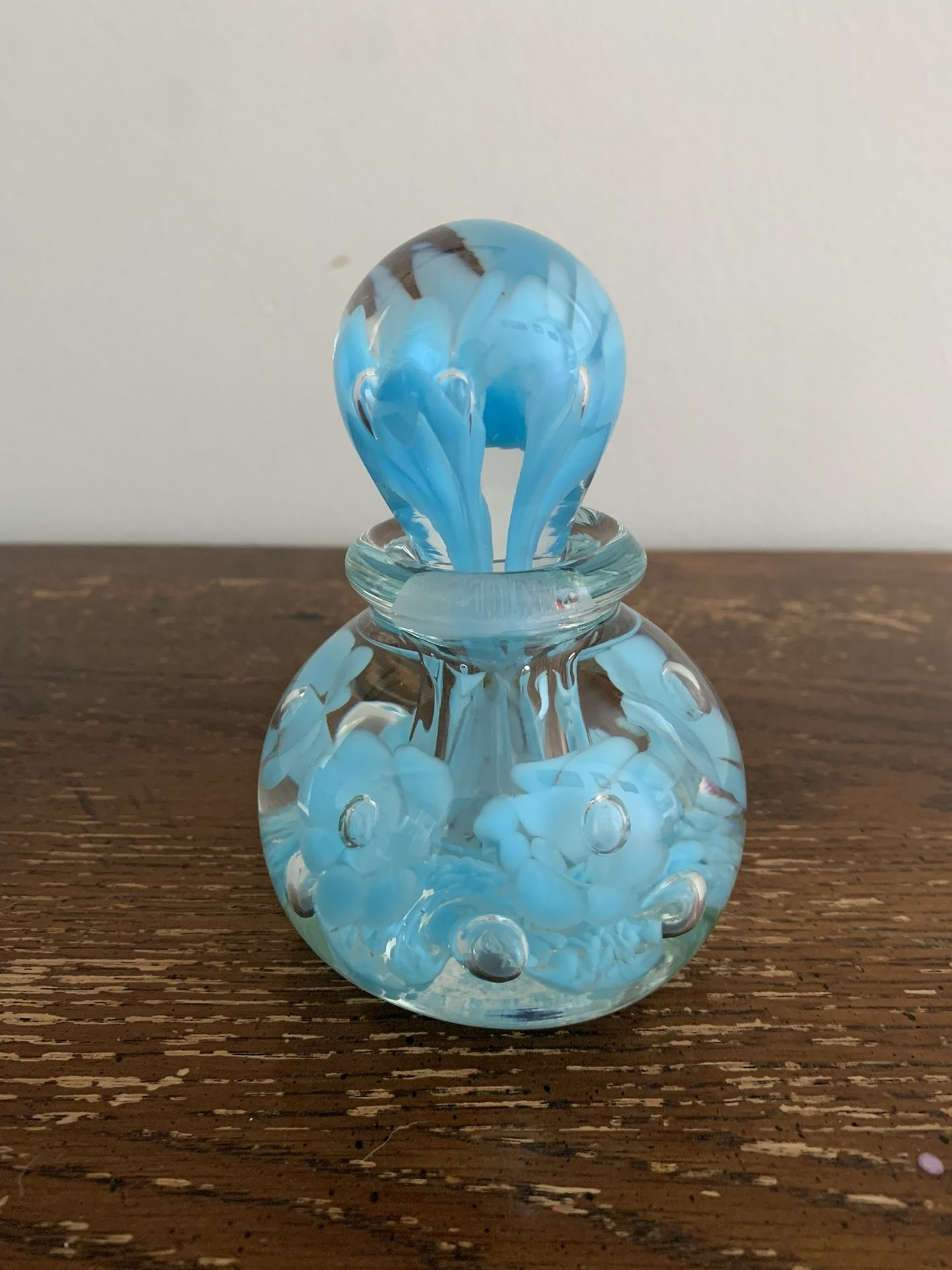 Vintage St. Clair Glass Perfum Bottle & Paperweight