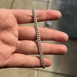Solid Silver Miami Cuban