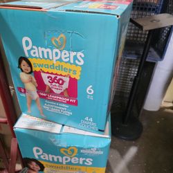 Pampers Size 6 Pkg Of 44 & 84 Disposable Diapers