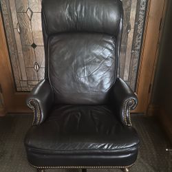Hancock & Moore Executive Leather Swivel Chair – Dark Espresso – $4K Retail Quality