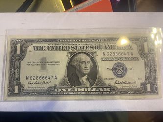 1957 One Dollar Silver Certificate Uncirculated Crisp