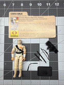 STORM SHADOW 1984 G.I. JOE V1 COMPLETE WITH CARD ARAH PLZ READ