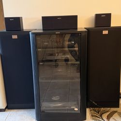 ALMOST GONE ESTATE SALE !!!! RETRO 1998 (300+ CDs Jukebox!!) Sony 5.1 Dolby Pro Logic Home Theater System – Complete System, Hardly Used - Near Mint!