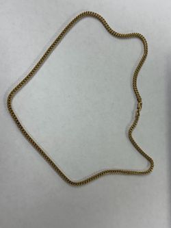 10K YELLOW GOLD CHAIN, 20”