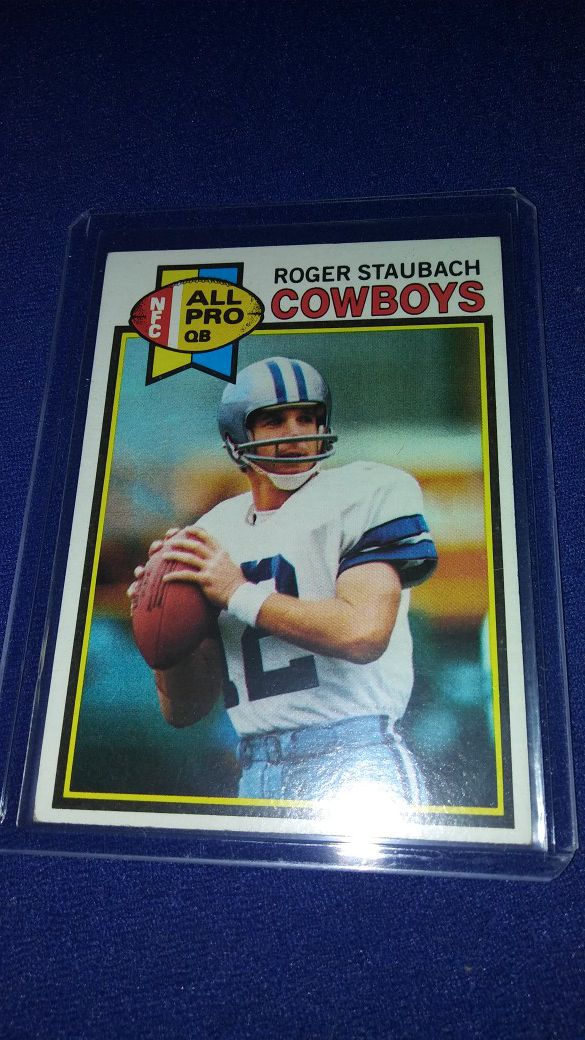1979 Rodger Staubach Dallas Cowboys football card