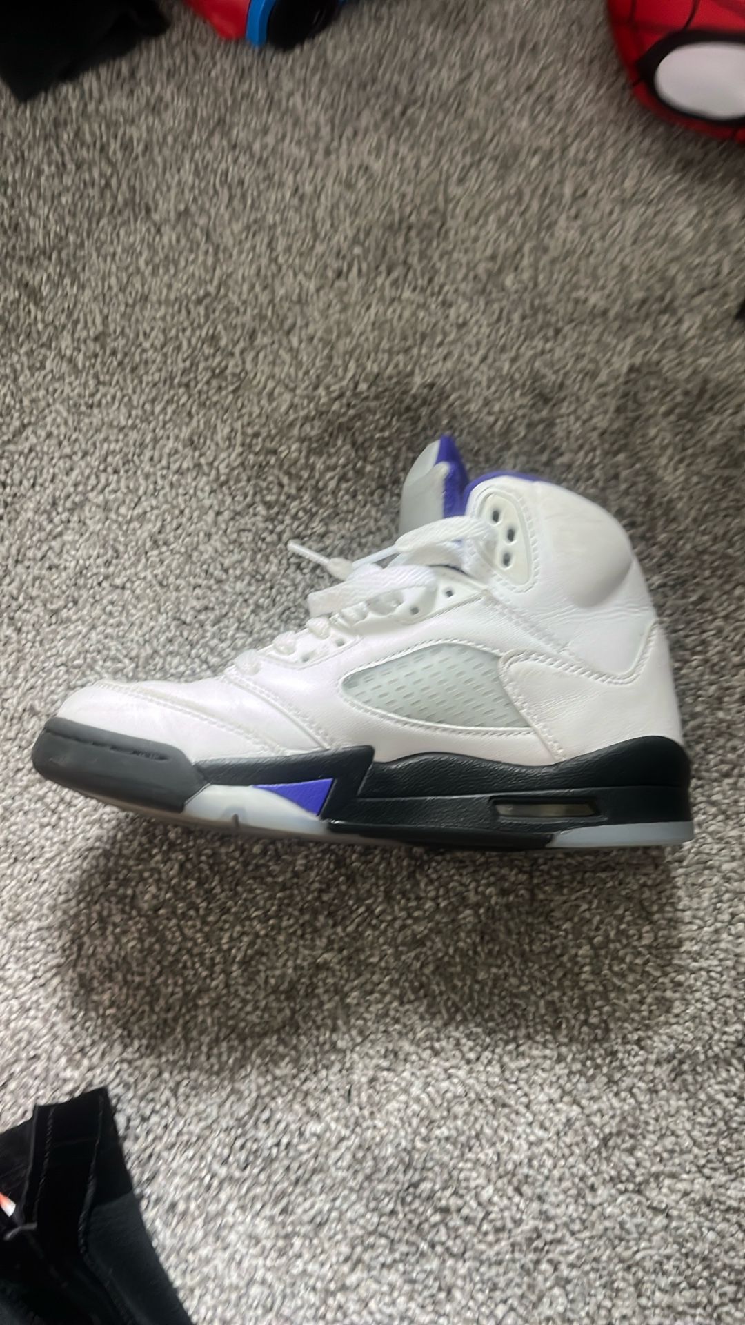 Purple n white jordan 3