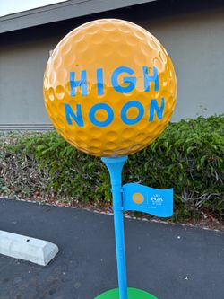 High noon golf ball display