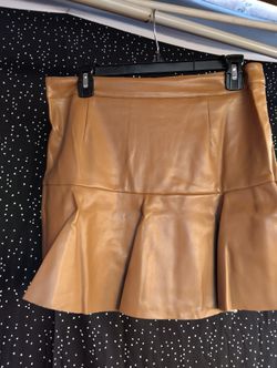 Short Falda De Cuero