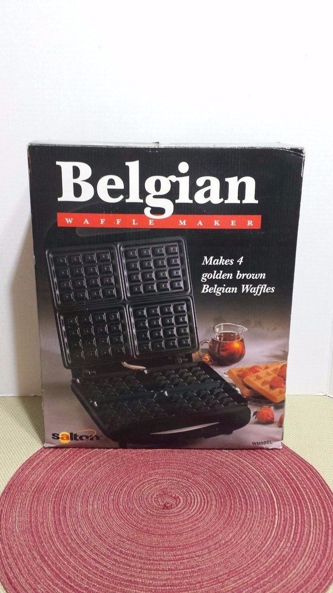 Belgium Waffle Maker Used Like New Salton Bake 2 Delicious Waffles