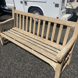 vintage smith and hawken teak benches