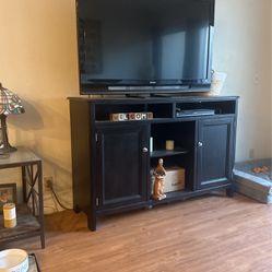 TV Stand Made Of Solid Wood.