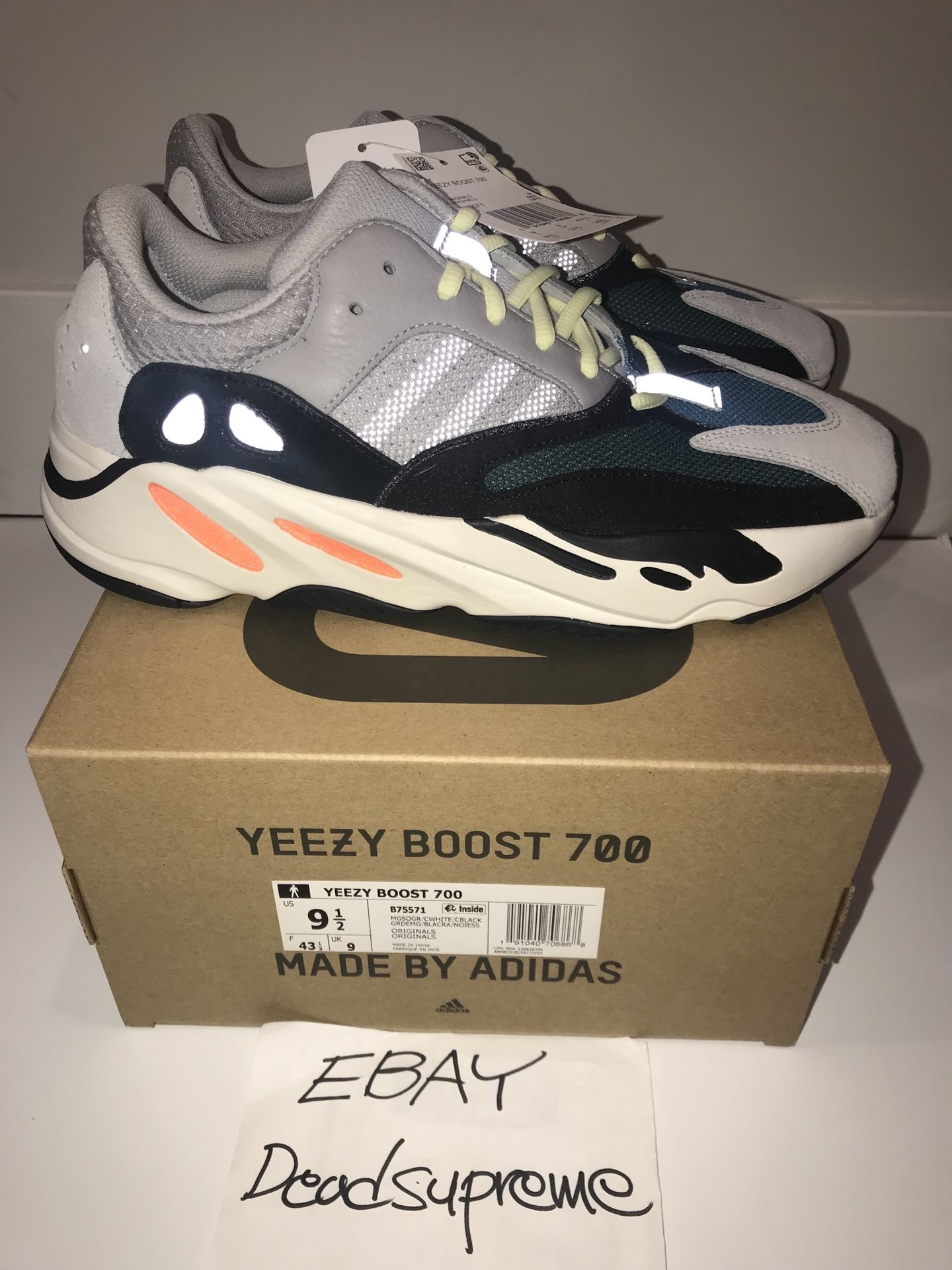 Adidas Yeezy Boost 700 Wave Runner Solid Grey Size Kanye West