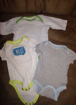 3-6 months onesie 3 for $2