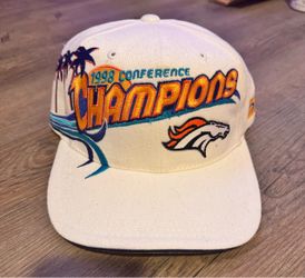 Vintage Denver Broncos 1998 AFC Conference Champions Hat