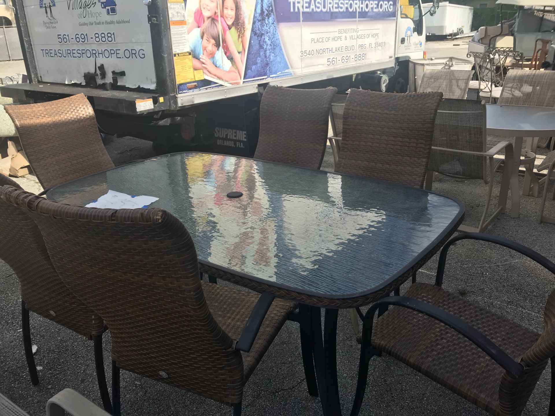 Outdoor furniture- dining table